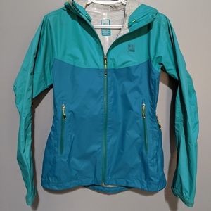 MEC Blue and Teal Rain Coat